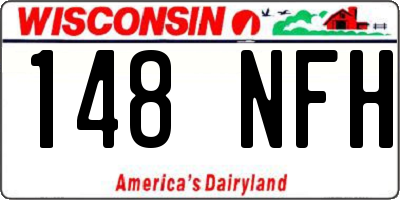 WI license plate 148NFH