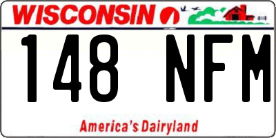 WI license plate 148NFM