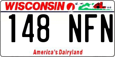 WI license plate 148NFN