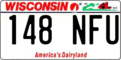 WI license plate 148NFU