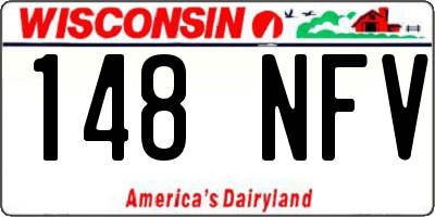 WI license plate 148NFV