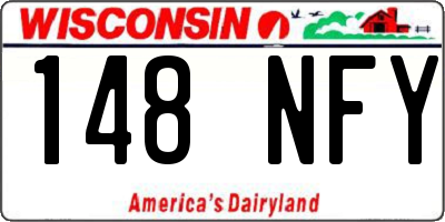 WI license plate 148NFY