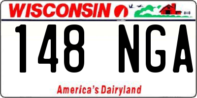 WI license plate 148NGA
