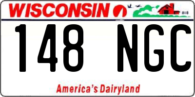 WI license plate 148NGC