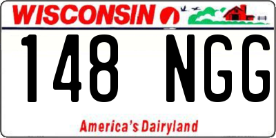 WI license plate 148NGG