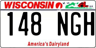 WI license plate 148NGH