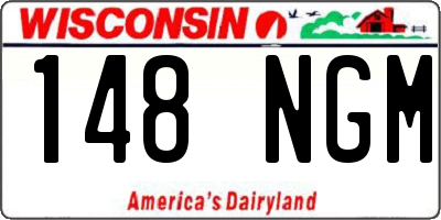 WI license plate 148NGM
