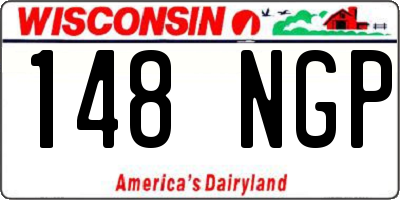 WI license plate 148NGP