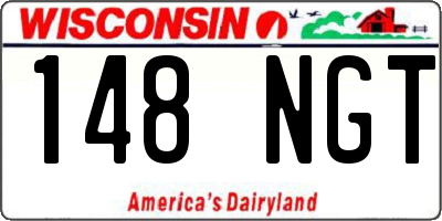 WI license plate 148NGT
