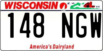 WI license plate 148NGW