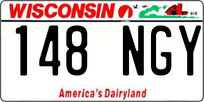 WI license plate 148NGY