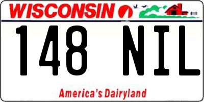 WI license plate 148NIL