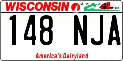 WI license plate 148NJA