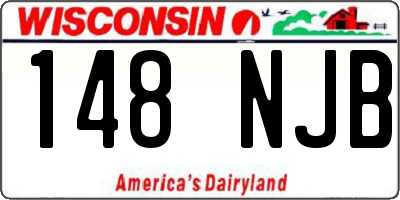 WI license plate 148NJB
