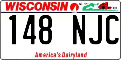WI license plate 148NJC