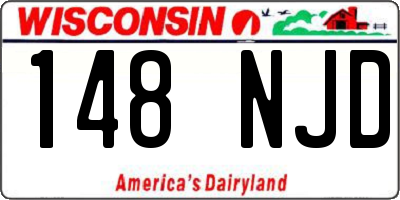 WI license plate 148NJD