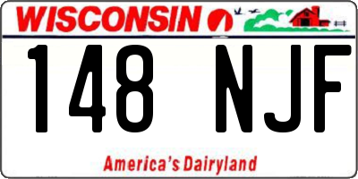 WI license plate 148NJF
