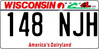 WI license plate 148NJH