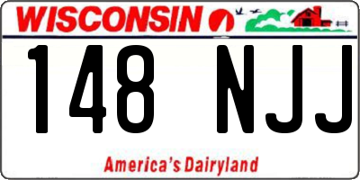 WI license plate 148NJJ