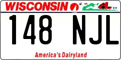 WI license plate 148NJL