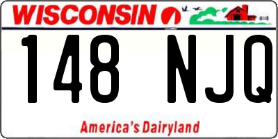 WI license plate 148NJQ