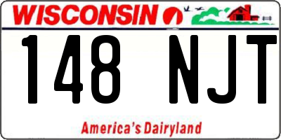 WI license plate 148NJT