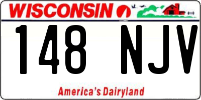 WI license plate 148NJV