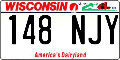 WI license plate 148NJY