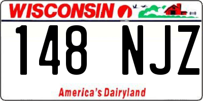 WI license plate 148NJZ