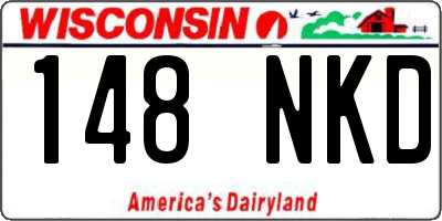 WI license plate 148NKD