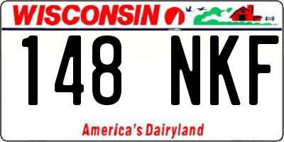 WI license plate 148NKF