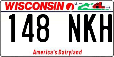 WI license plate 148NKH