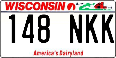 WI license plate 148NKK