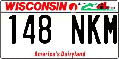 WI license plate 148NKM