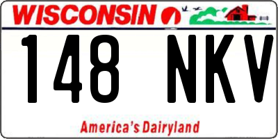 WI license plate 148NKV