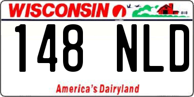 WI license plate 148NLD