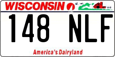 WI license plate 148NLF