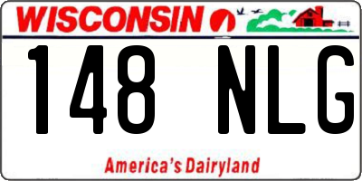 WI license plate 148NLG