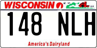 WI license plate 148NLH