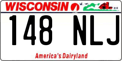 WI license plate 148NLJ