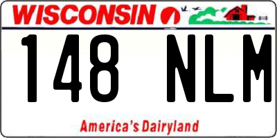 WI license plate 148NLM