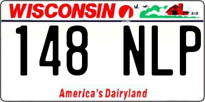 WI license plate 148NLP