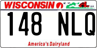 WI license plate 148NLQ