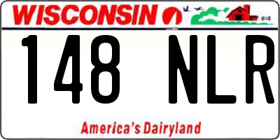 WI license plate 148NLR