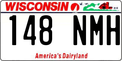 WI license plate 148NMH