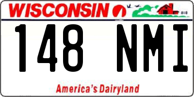 WI license plate 148NMI