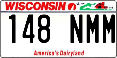 WI license plate 148NMM