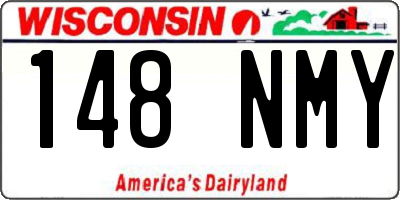 WI license plate 148NMY