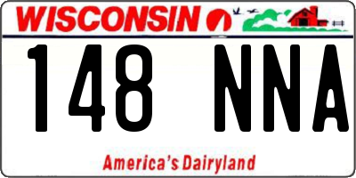 WI license plate 148NNA