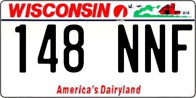 WI license plate 148NNF